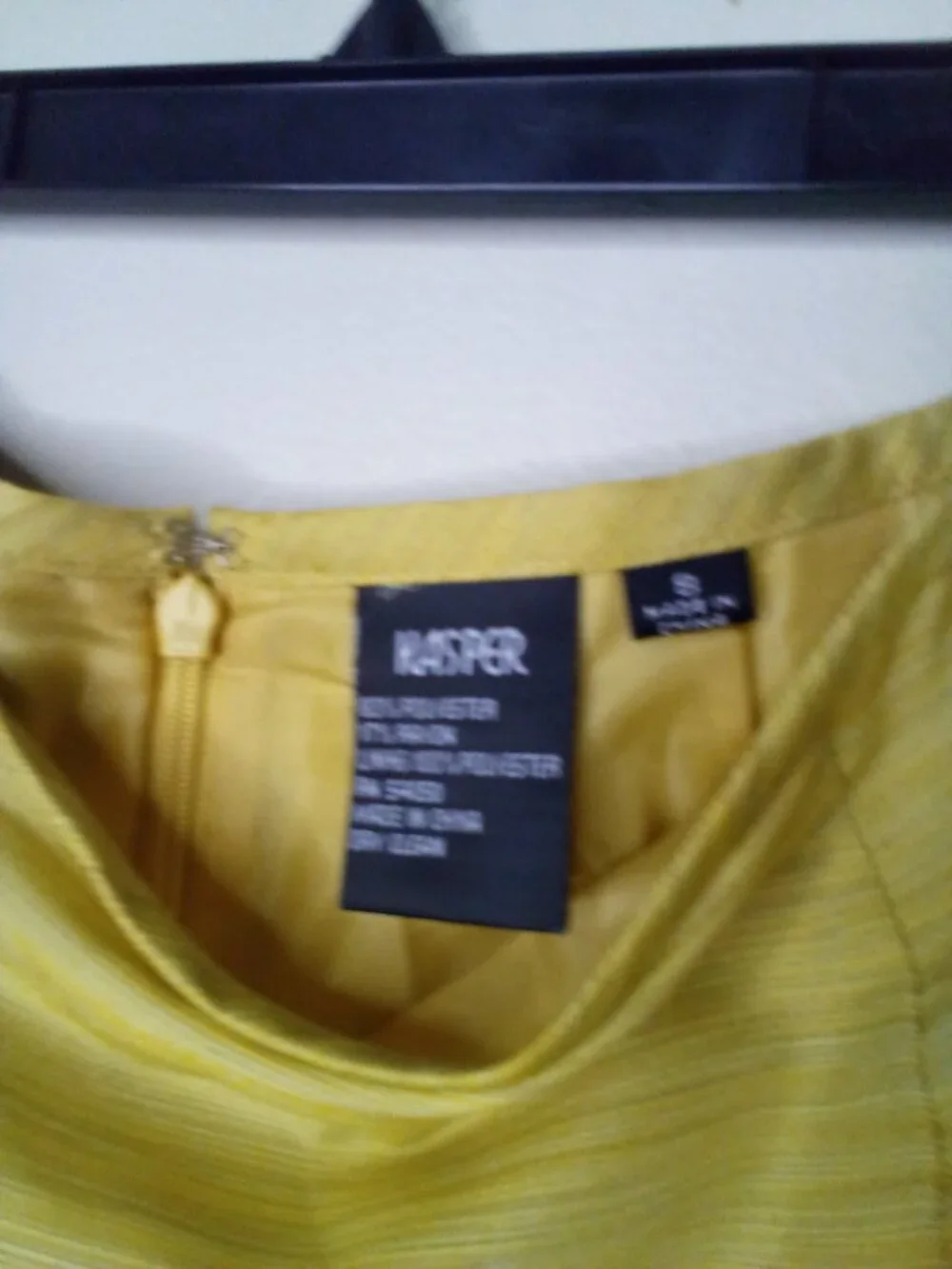 Kasper Skirt Women 8 Straight Classic Career Yellow